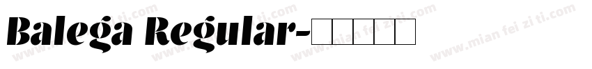 Balega Regular字体转换